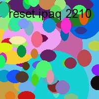 reset ipaq 2210